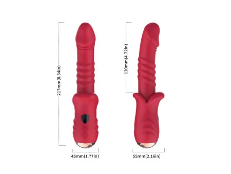 Vibrador con Thrusting Punto G y Pantalla Digital Vibrador con Thrusting Punto G y Pantalla Digital