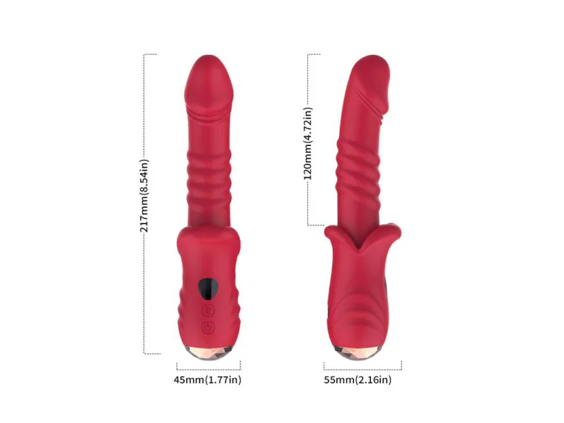 Vibrador con Thrusting Punto G y Pantalla Digital