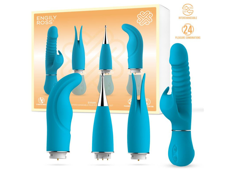 Eivian Set 4 Piezas Intercambiables Vibracion y Thrusting
