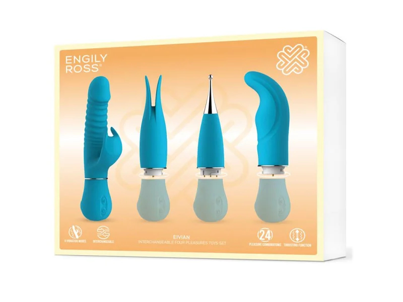 Eivian Set 4 Piezas Intercambiables Vibracion y Thrusting
