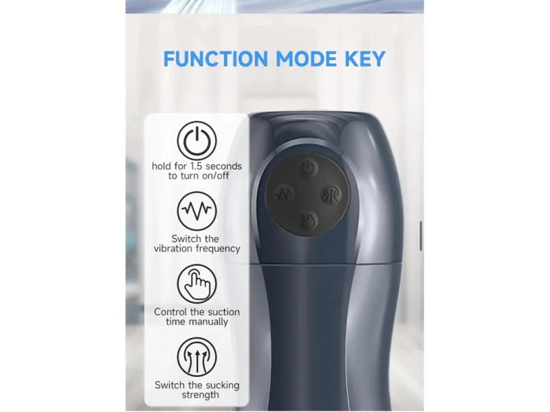 Tronik 20 Masturbador con Succion y Vibracion USB