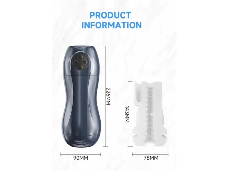 Tronik 20 Masturbador con Succion y Vibracion USB
