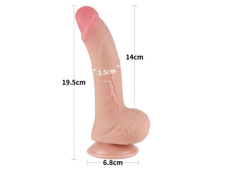 Dildo Dual Layer Piel Deslizante Retractil 75 Dildo Dual Layer Piel Deslizante Retractil 75
