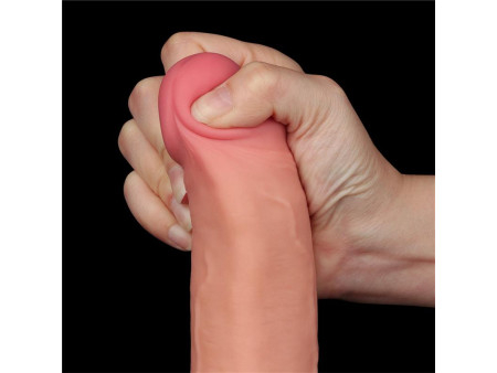 Dildo Dual Layer Piel Deslizante Retractil 85