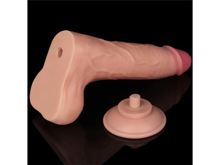 Dildo Dual Layer Piel Deslizante Retractil 85