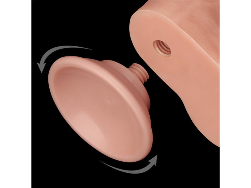 Dildo Dual Layer Piel Deslizante Retractil 85