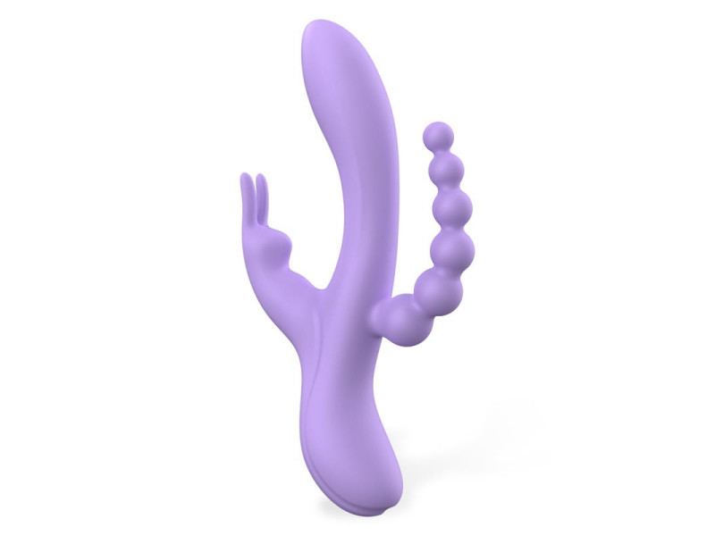 Lindsay Vibrador con Cadena Anal Silicona Liquida Unibody Flexible 2 Motores