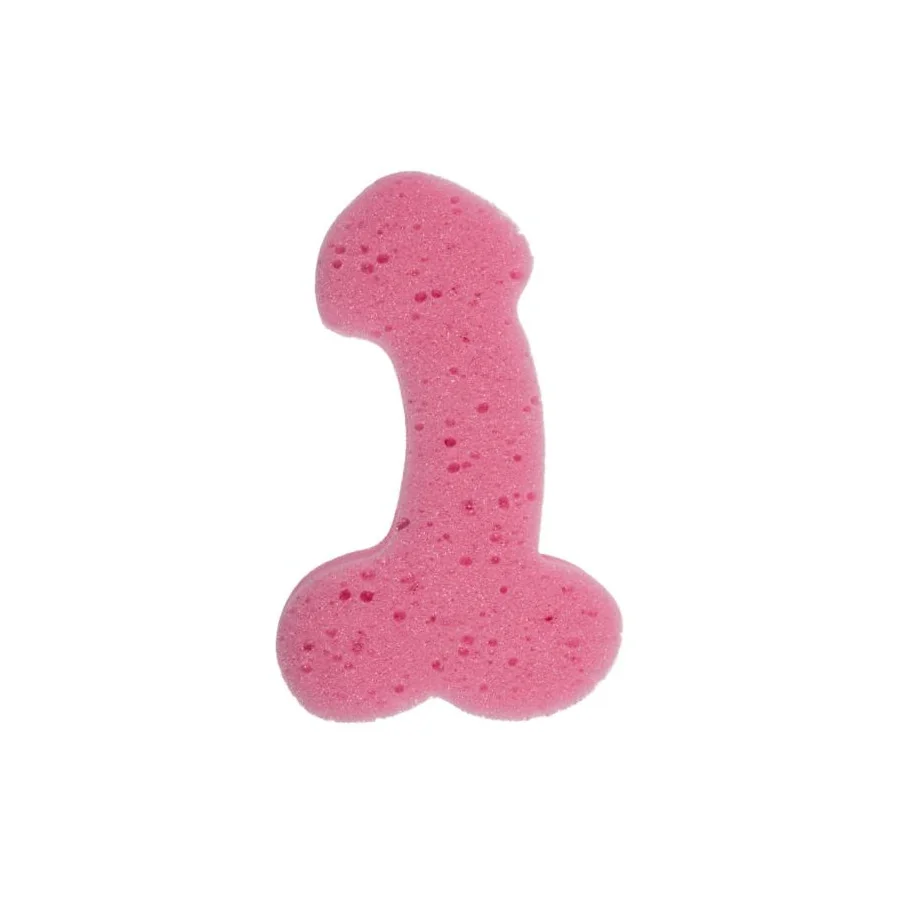 Esponja de Bano Forma de Pene Color Aleatorio 1 Unidad