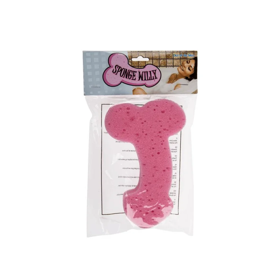 Esponja de Bano Forma de Pene Color Aleatorio 1 Unidad