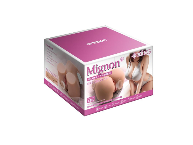 Masturbador Torso Mignon con Vibracion y Sucking 61 kg