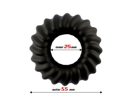 Anillo para el Pene Sawtooth Silicona Liquida 25 mm