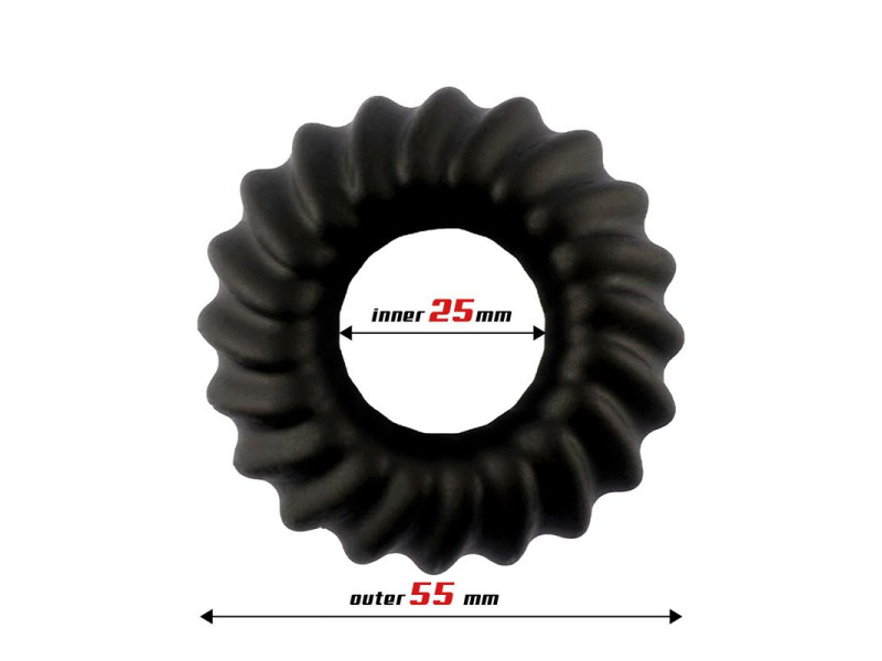 Anillo para el Pene Sawtooth Silicona Liquida 25 mm