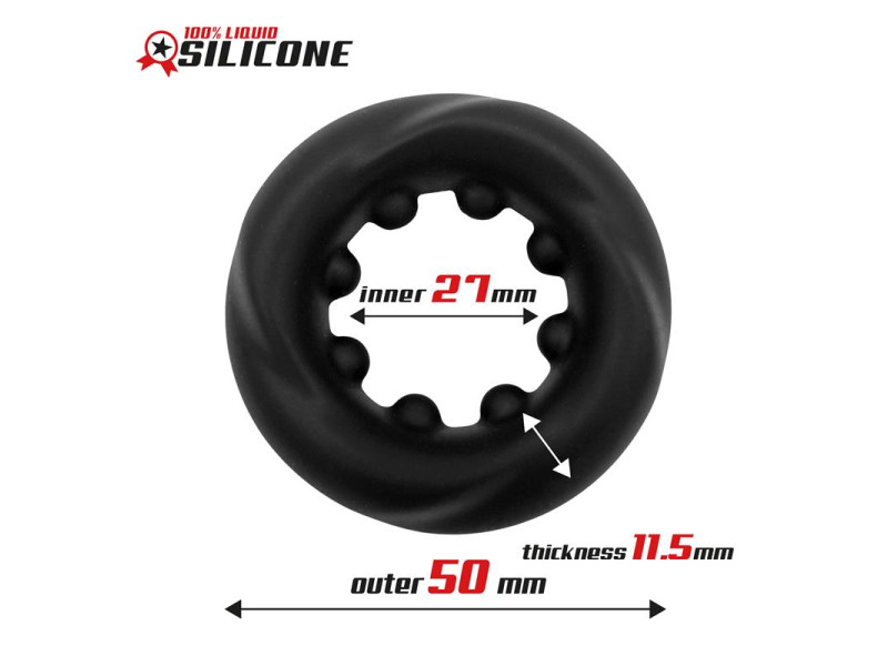 Anillo para el Pene Twisted Silicona Liquida 27 cm