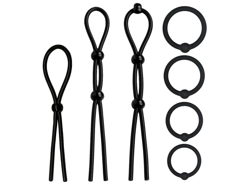 Set de 7 Anillos para el Pene Silicona Solida