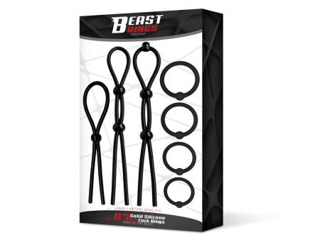 Set de 7 Anillos para el Pene Silicona Solida