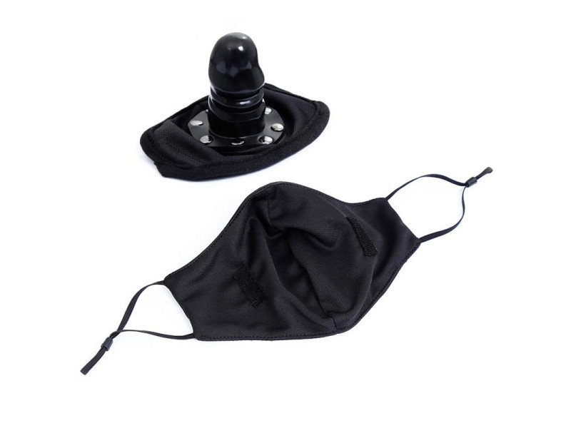 Mascarilla con Accesorio de Dildo Desmontable