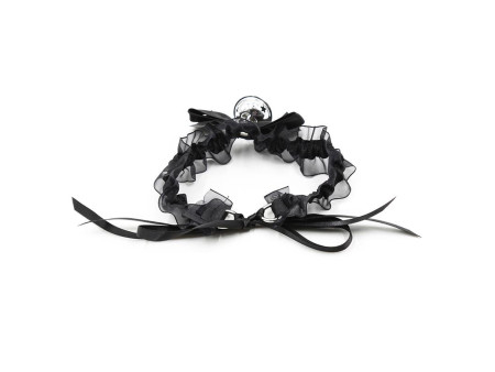 Collar con Lazo Cascabel y Encaje