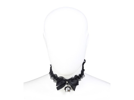 Collar con Lazo Cascabel y Encaje