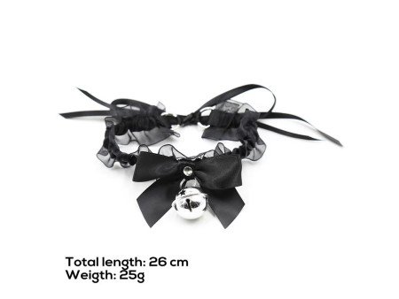 Collar con Lazo Cascabel y Encaje