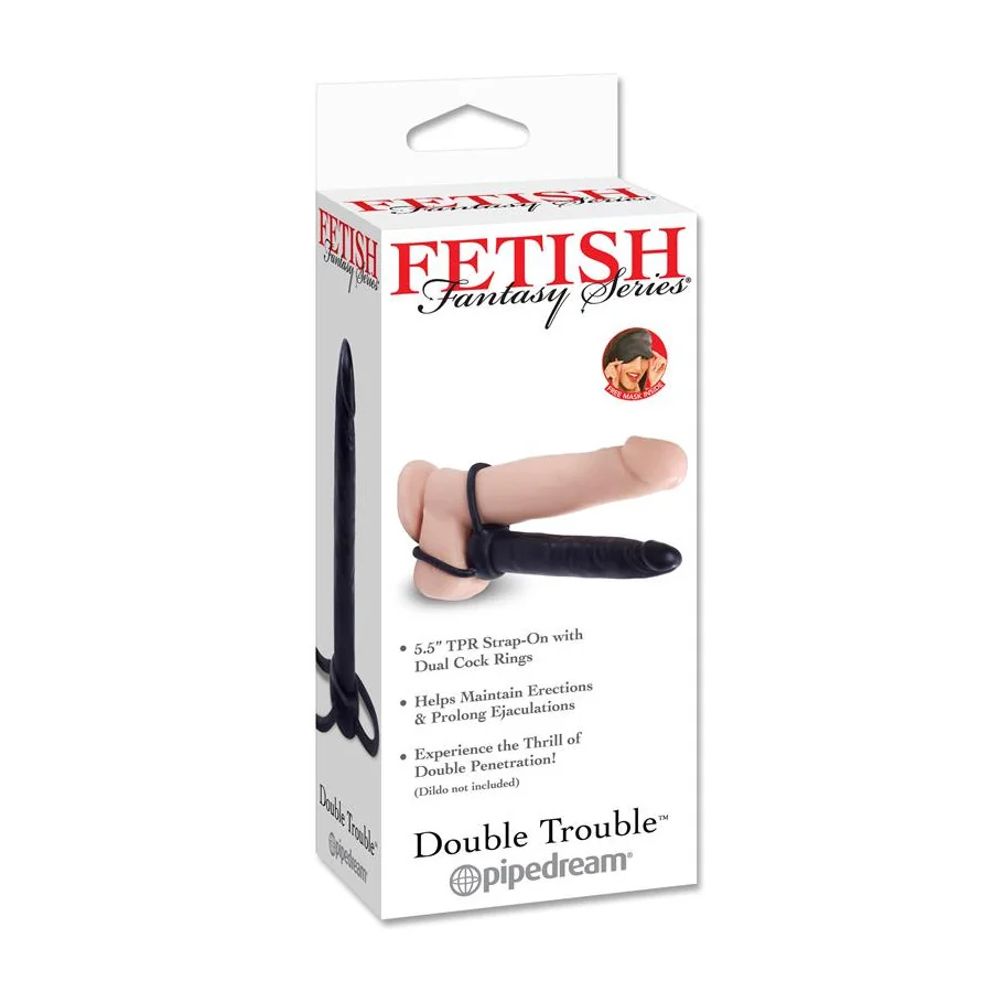 Fetish Fantasy Series Dildo Double Trouble Negro