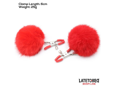 Pinzas para Pezones Ajustables con Pompon Pinzas para Pezones Ajustables con Pompon