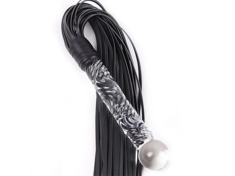 Flogger con Mango de Cristal 70 cm