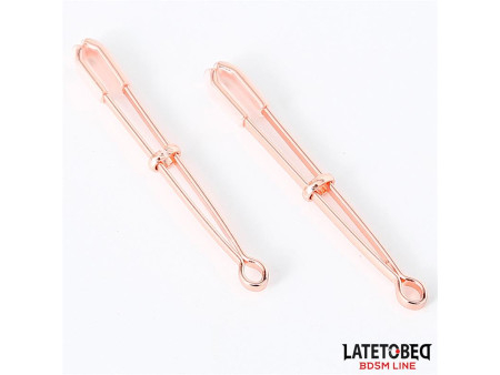 Pinzas para Pezones Color Oro Rosa Pinzas para Pezones Color Oro Rosa