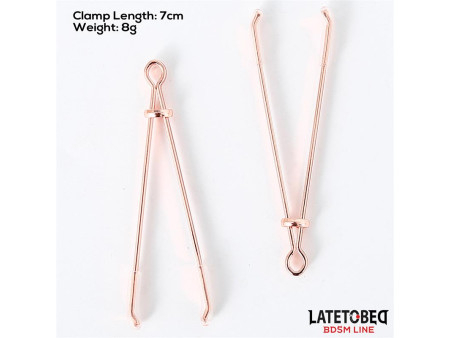 Pinzas para Pezones Color Oro Rosa Pinzas para Pezones Color Oro Rosa
