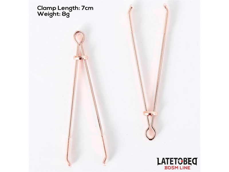 Pinzas para Pezones Color Oro Rosa