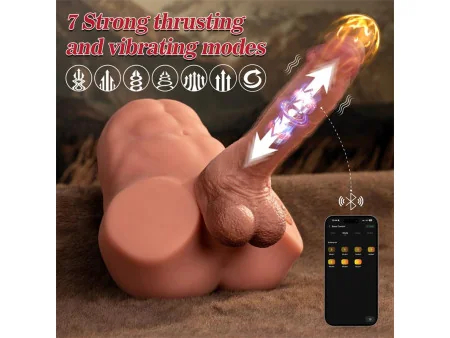 Jonah Semi Torso con Dildo Desmontable Thrusting y APP 348 kg