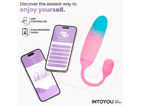 NexEgg Motion Huevo Vibrador con Thrusting App Rosa Turquesa