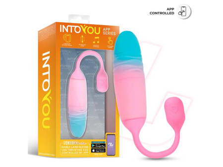 NexEgg Motion Huevo Vibrador con Thrusting App Rosa Turquesa
