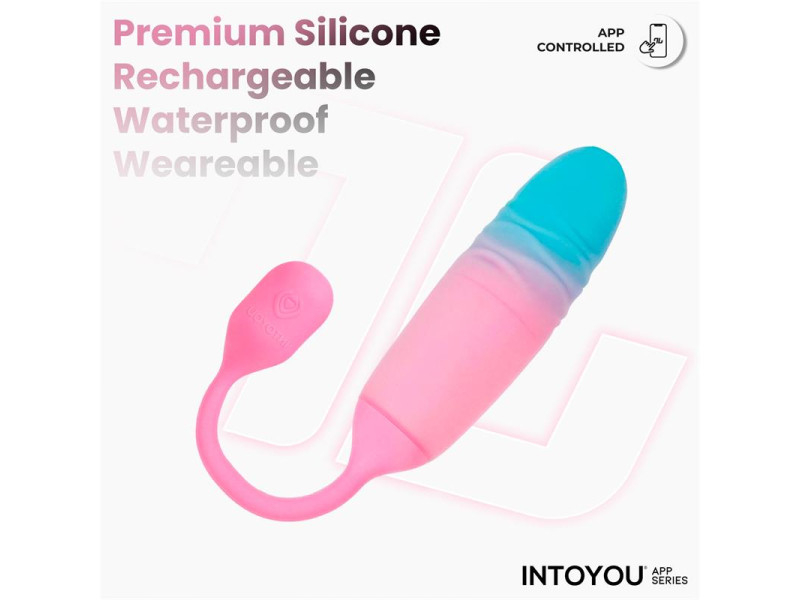 NexEgg Motion Huevo Vibrador con Thrusting App Rosa Turquesa