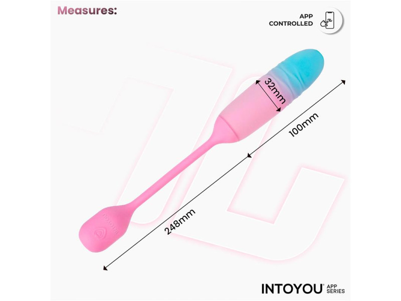 NexEgg Motion Huevo Vibrador con Thrusting App Rosa Turquesa