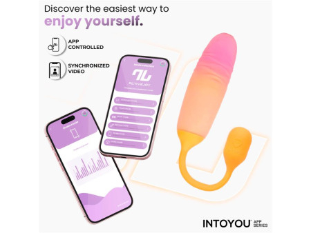 NexEgg Motion Huevo Vibrador con Thrusting App Naranja Rosa