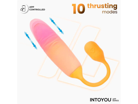 NexEgg Motion Huevo Vibrador con Thrusting App Naranja Rosa