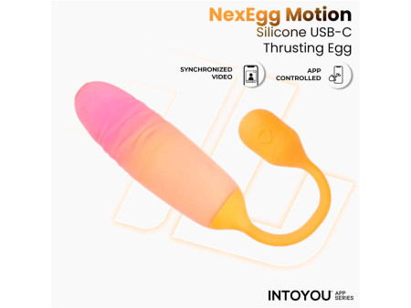 NexEgg Motion Huevo Vibrador con Thrusting App Naranja Rosa