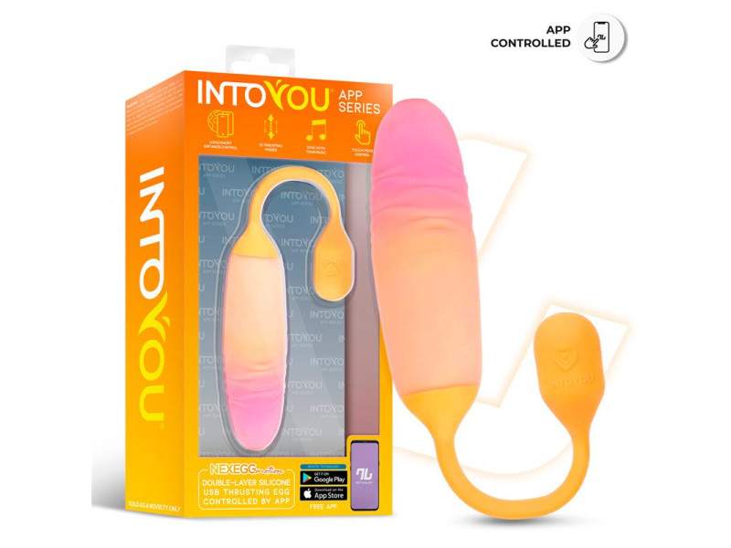 NexEgg Motion Huevo Vibrador con Thrusting App Naranja Rosa