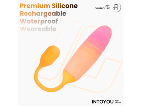 NexEgg Motion Huevo Vibrador con Thrusting App Naranja Rosa