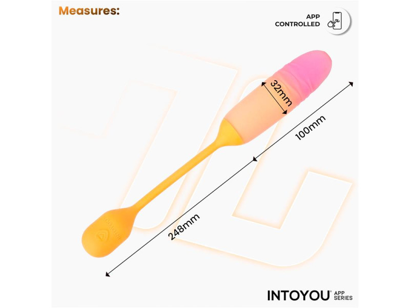 NexEgg Motion Huevo Vibrador con Thrusting App Naranja Rosa