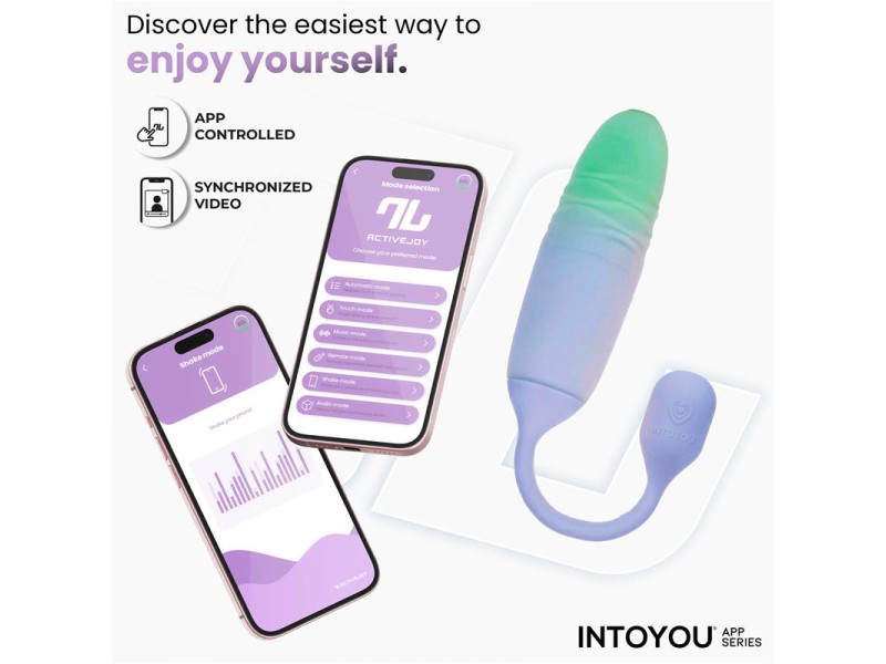 NexEgg Motion Huevo Vibrador con Thrusting App Lila Pistacho