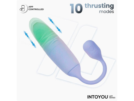 NexEgg Motion Huevo Vibrador con Thrusting App Lila Pistacho