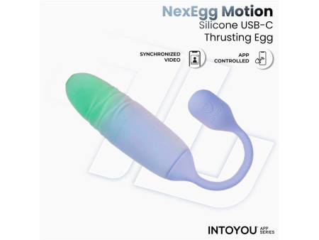 NexEgg Motion Huevo Vibrador con Thrusting App Lila Pistacho