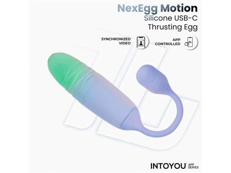 NexEgg Motion Huevo Vibrador con Thrusting App Lila Pistacho