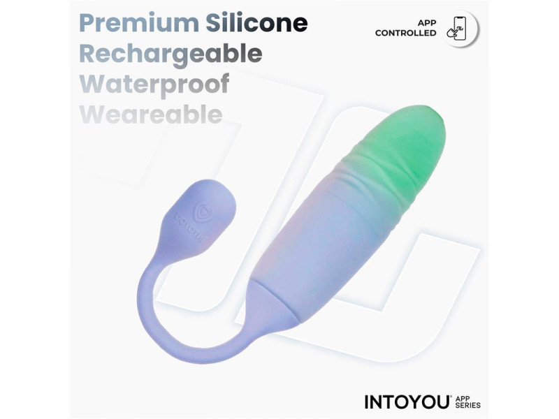NexEgg Motion Huevo Vibrador con Thrusting App Lila Pistacho