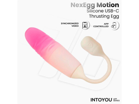 NexEgg Motion Huevo Vibrador con Thrusting App Beige Rosa NexEgg Motion Huevo Vibrador con Thrusting App Beige Rosa