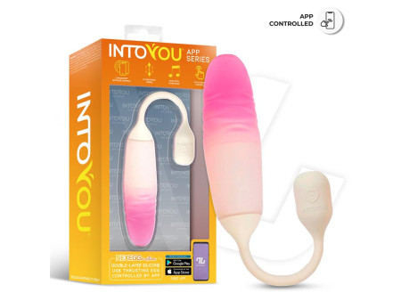 NexEgg Motion Huevo Vibrador con Thrusting App Beige Rosa NexEgg Motion Huevo Vibrador con Thrusting App Beige Rosa