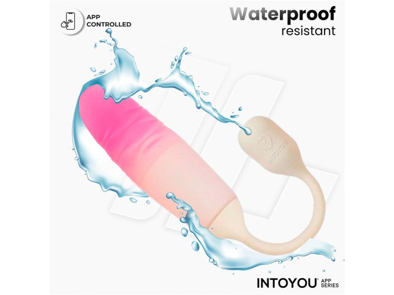 NexEgg Motion Huevo Vibrador con Thrusting App Beige Rosa