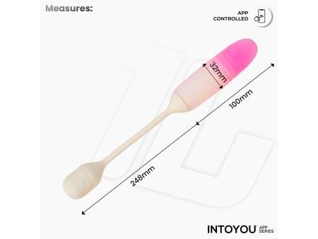 NexEgg Motion Huevo Vibrador con Thrusting App Beige Rosa NexEgg Motion Huevo Vibrador con Thrusting App Beige Rosa