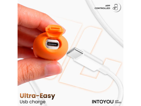NexEgg Huevo Vibrador Silicona Doble Capa App Naranja Rosa